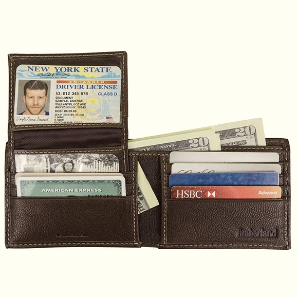 SOLD! TIMBERLAND 💯Genuine Leather RFID Blocking Passcase Security Men Wallet - Picture 8 of 10